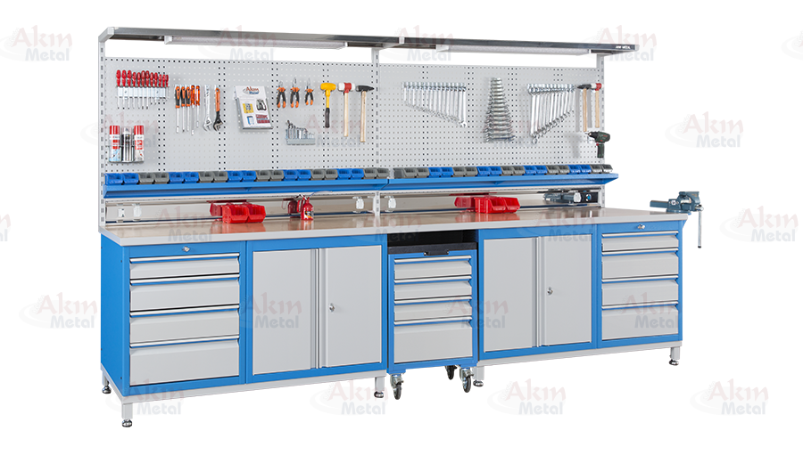 12 Çekmeceli dolaplı Modular Work-bench B-20.102